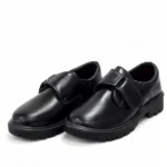 Black Imported Material Buckle Magic Kids School Shoes XWAY-426470