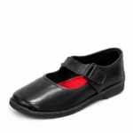 Black Imported Material Chaster Girls School Shoes XWAY-0095