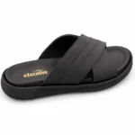 Black Imported Material Cross Slipper XWAY-951