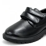 Black Imported Material Double Magic Kids School Shoes XWAY-426469