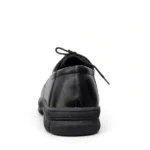 Black Imported Material Laces Kids School Shoes XWAY-6042