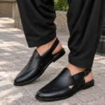 Black Imported Material Peshawari Chappal XWAY-1650