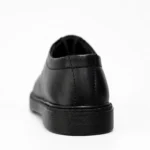 Black Imported Material Plain Kids School Shoes XWAY-6047