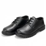 Black Imported Material Plain Kids School Shoes XWAY-6047