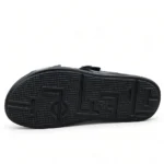 Black Medicated Material Buckle Slipper XWAY-01
