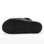 Black Medicated Material Cross Slipper XWAY-08 - Image 7