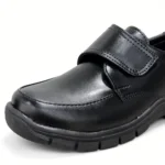 Black Imported Material Magic Kids School Shoes XWAY-6040