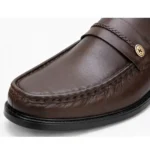 Brown Medicated Material Leather Shoes XWAY-18011