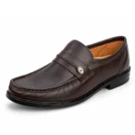 Brown Medicated Material Leather Shoes XWAY-18011