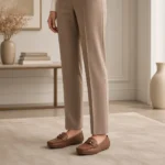 Ladies Brown Medicated Moccasin Shoes XWAY-81516