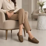 Ladies Mehendi Medicated Mozay Shoes XWAY-81512