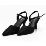 Women’s Black High Heel Court Shoes XWAY-2848