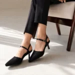 Women’s Black High Heel Court Shoes XWAY-2848