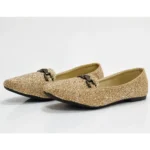 Women's Gold Glitter & Sequin Pumps XWAY-AH11