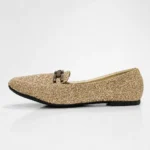 Women's Gold Glitter & Sequin Pumps XWAY-AH11