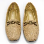 Women's Gold Glitter & Sequin Pumps XWAY-AH11