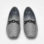 Women's Silver Glitter & Sequin Pumps XWAY-AH11