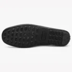 Brown Leather Plain Moza Shoes For Men XWAY-1046